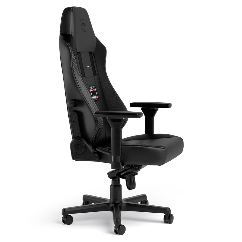 The image shows the noblechairs HERO Gaming Chair - Darth Vader Edition.