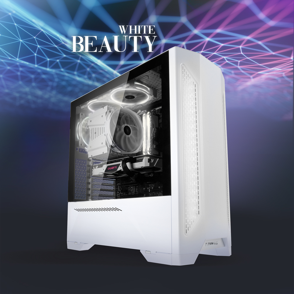 Gaming PC White Beauty GeForce Battle Royal Edition, Ryzen 5 5600 ...