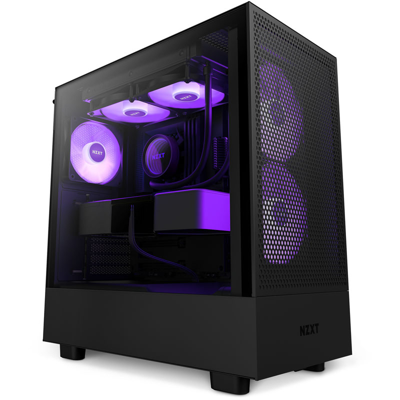 NZXT H5 Flow RGB Mid Tower - Black