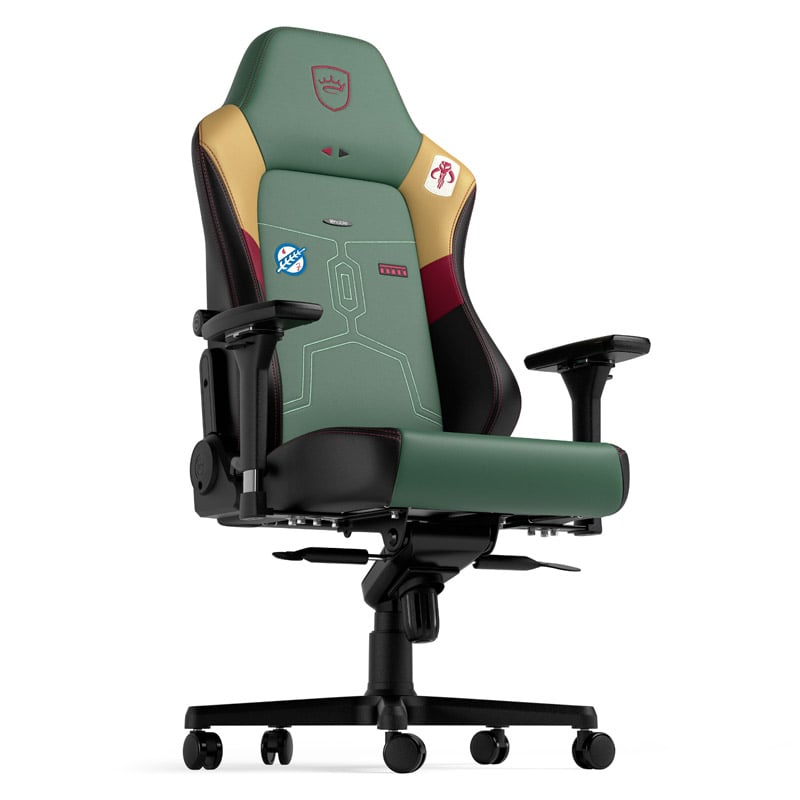 The image shows the noblechairs HERO Gaming Chair - Boba Fett Edition.