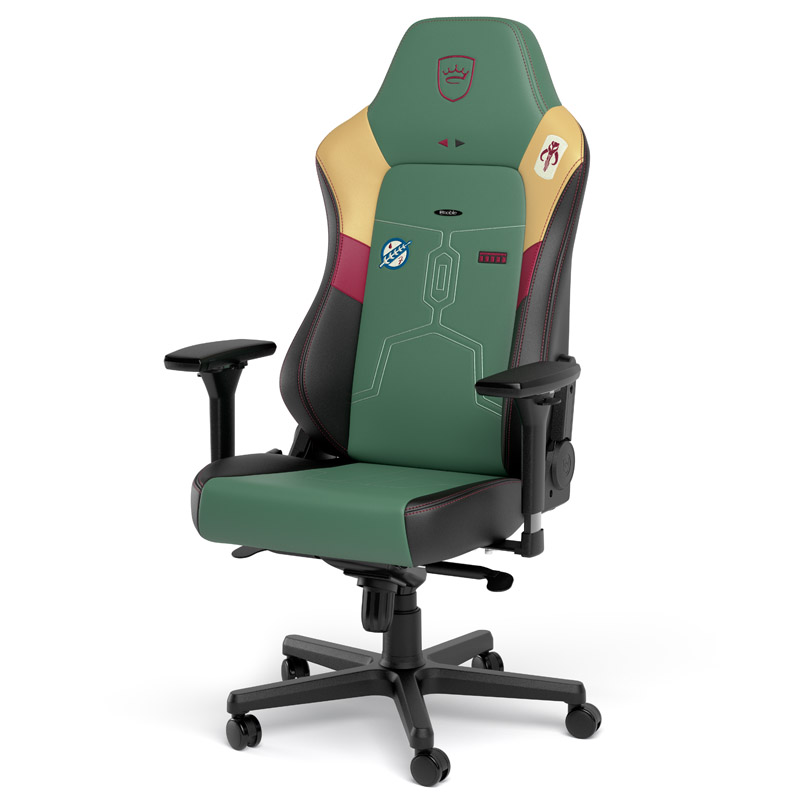 The image shows the noblechairs HERO Gaming Chair - Boba Fett Edition.