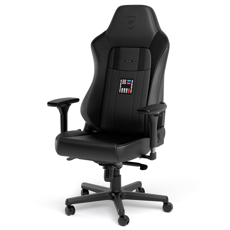 The image shows the noblechairs HERO Gaming Chair - Darth Vader Edition.