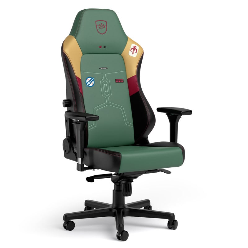 The image shows the noblechairs HERO Gaming Chair - Boba Fett Edition.