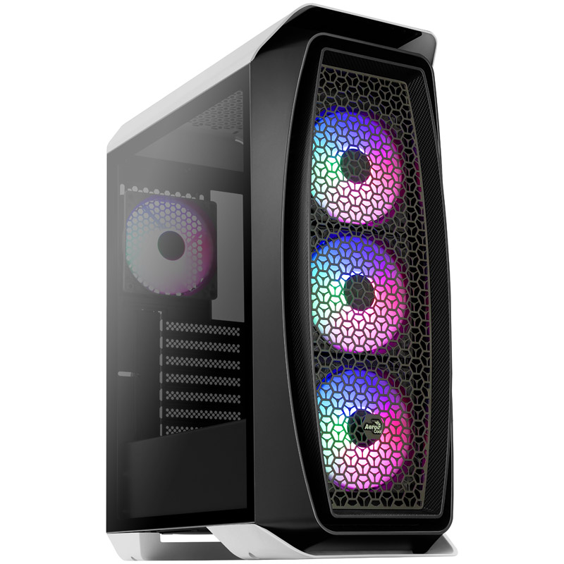 Aerocool Aero One Frost Mid Tower, Tempered Glass - White