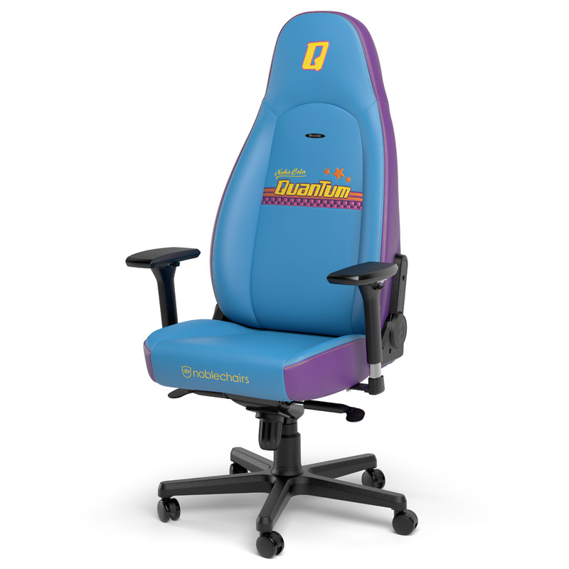 The picture shows the noblechairs ICON Gaming Chair - Nuka-Cola Quantum Edition.