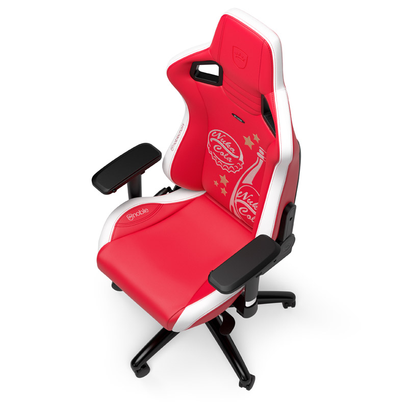 Das Bild zeigt den noblechairs EPIC Gaming Stuhl - Nuka-Cola Edition.